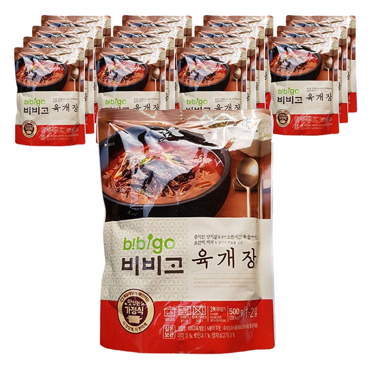  [쿠팡 최저가 로켓배송] 비비고 육개장, 500g, 16개입 (비비고 사골곰탕비비고 왕교자비비고비비고 죽비비고 육개장비비고 만두비비고 김치비비고 주먹밥비비고 갈비탕비비고 미역국)