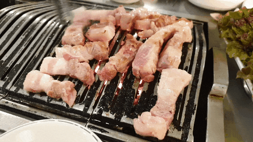  정왕동 전라도 연탄구이 삼겹살이랑 김치찌개 테진아 한잔 캬~시흥 고깃집