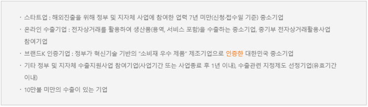  2020년 중소기업 신시장진출지원자금 지원사업