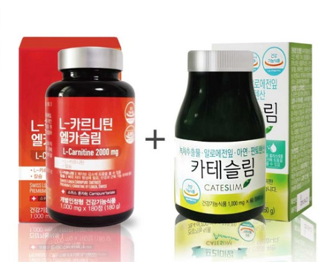  네이처그린라이프 (1+1)카테슬림+엘카슬림 녹차카테킨 엘카르니틴 다이어트 보조제 다이어트식품 체지방분해 추천   [76,000원 ]