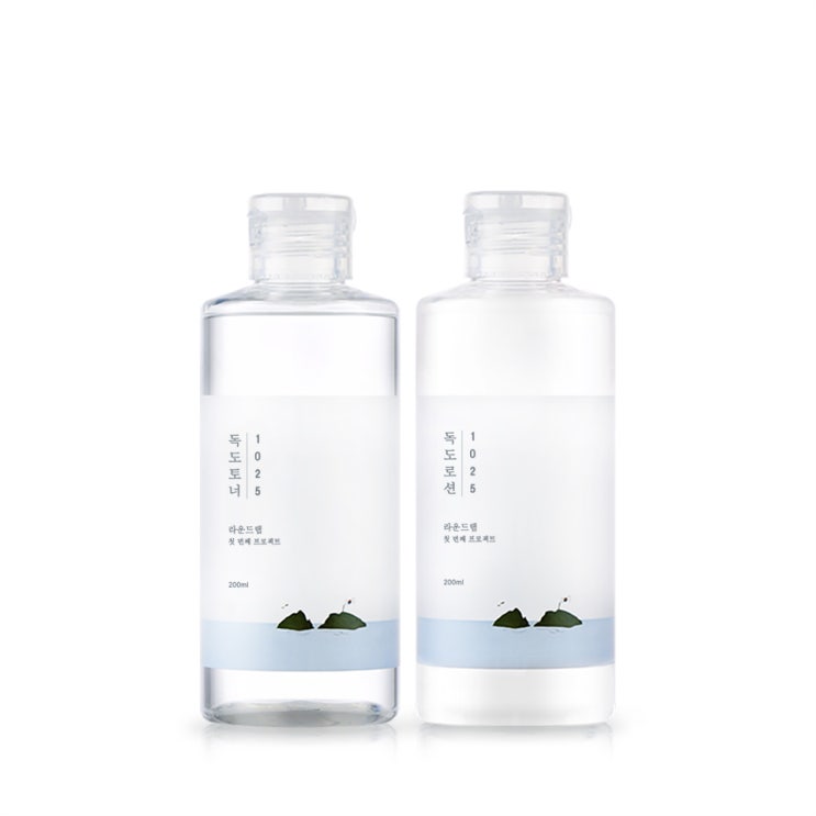 말해 뭐해~ 라운드랩 1025 독도로션 200ml  독도토너 200ml 1세트 -최저가
