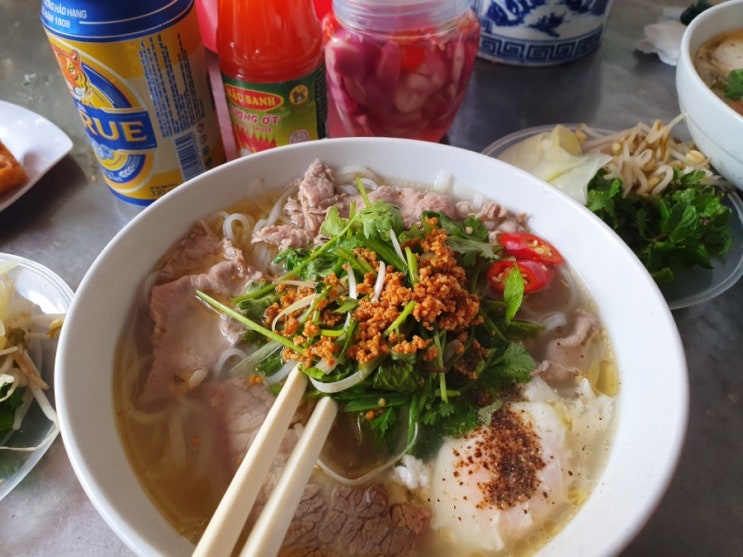  [호이안 여행] 올드타운 완전 저렴한 로컬 쌀국수 맛집 후기 (쌀국수 속 수란good!)