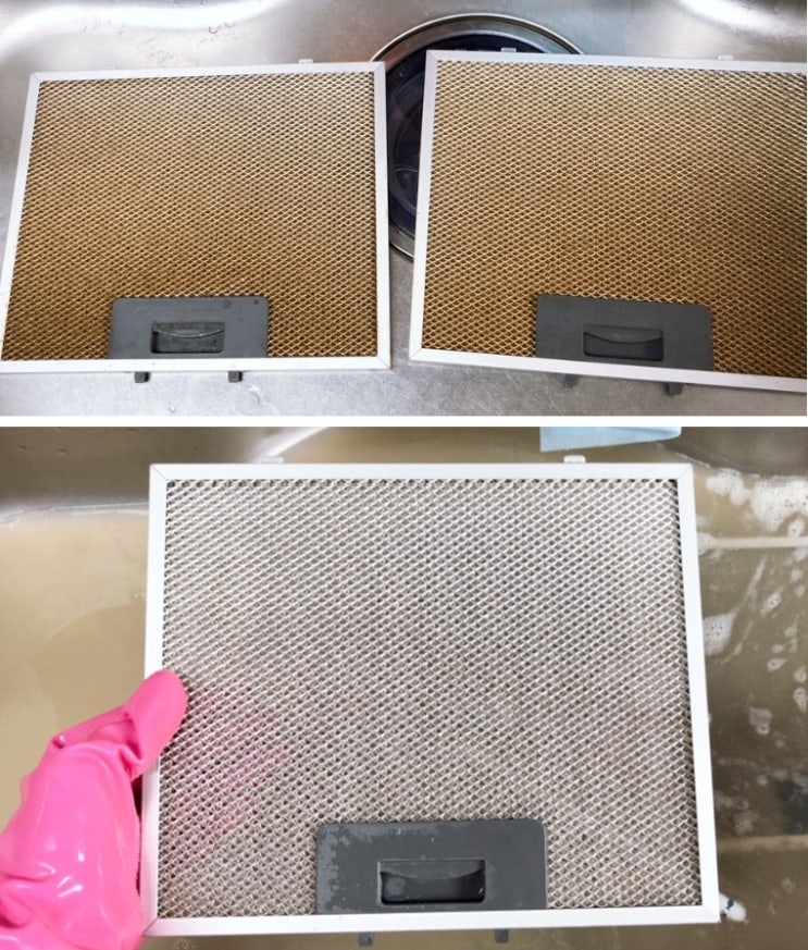  과탄산소다 사용법 가스렌지 후드 기름때제거 이거 하나면 끝!