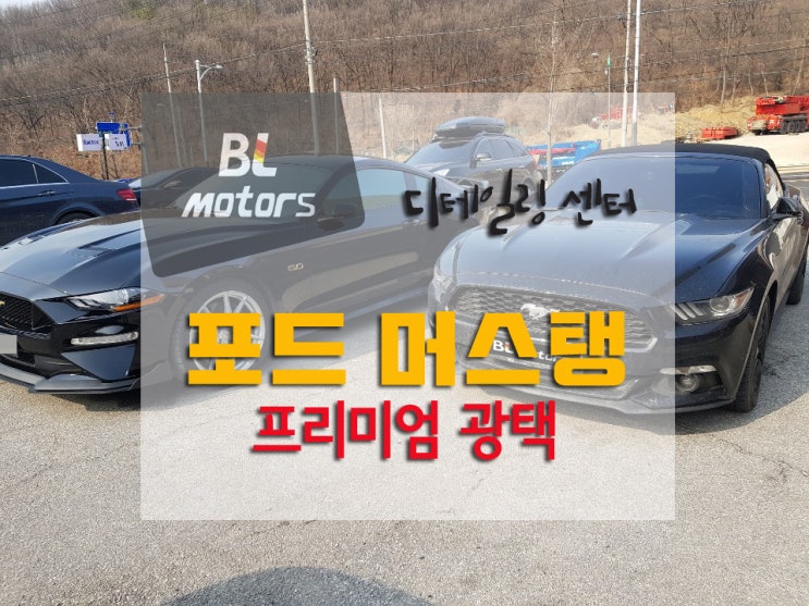  포드 머스탱 컨버터블 프리미엄 광택+유리막코팅, 용인 BL모터스 디테일링센터, 수입차 전문 기흥,수원,동탄,흥덕,광교,수지,분당