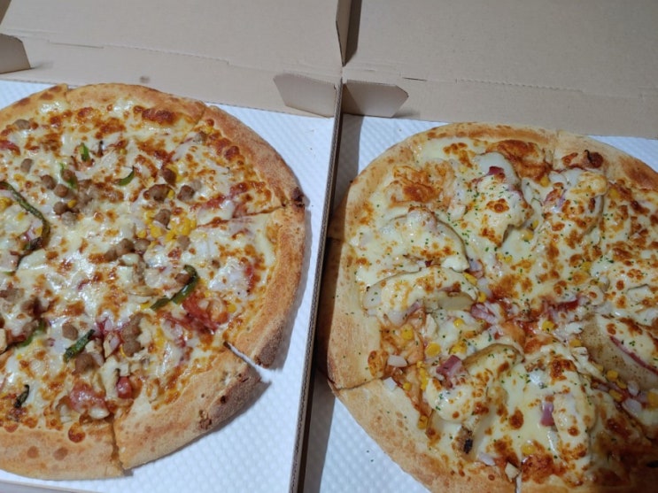 청량리 피자 맛집 피자스쿨 콤비네이션 피자, 포테이토 피자