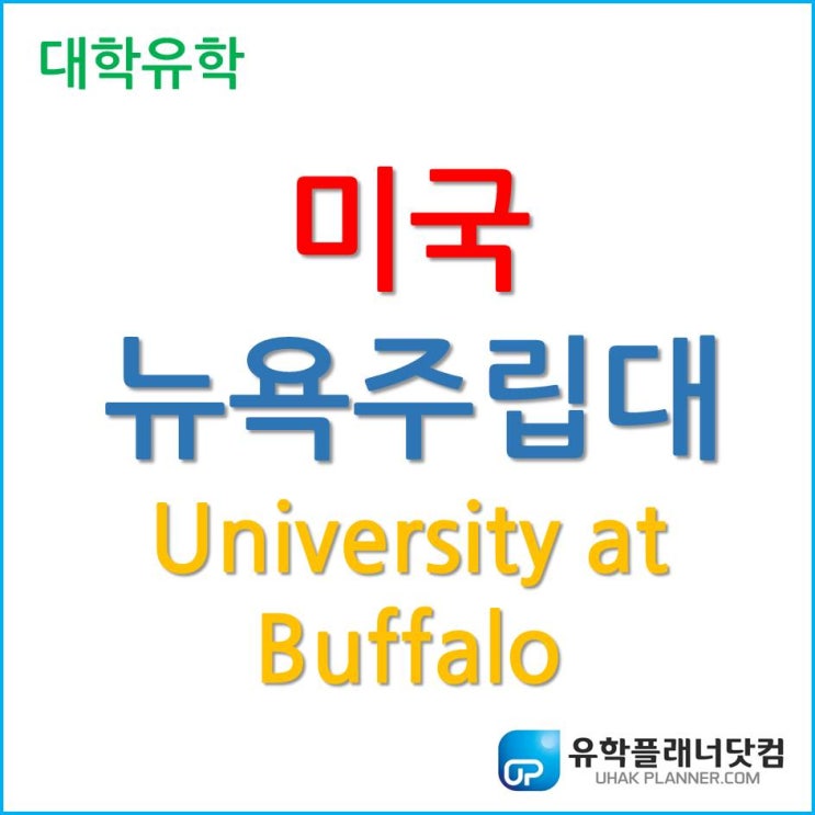 [미국 대학 유학] 뉴욕주립대 SUNY-University at Buffalo 알아보자.