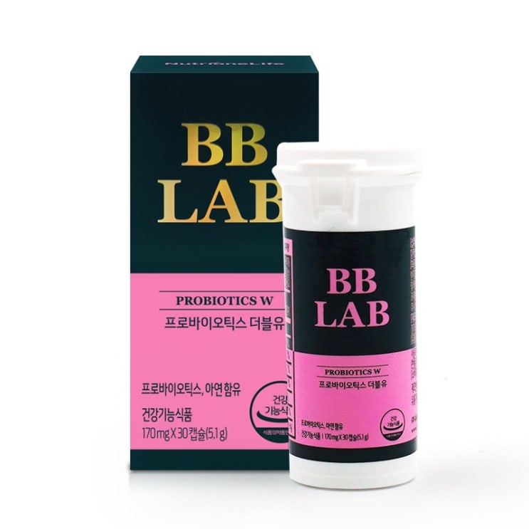 [면역력유산균 리뷰] 뉴트리원 전지현 여성 유산균 질 유래 특허유산균 50억 보장 BBLAB 프로바이오틱스 더블유 1box  이거 어때요?