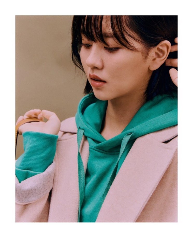  SOUP SOUP 김소현 화보 상품 솔리드 더블 코트 SVBHC98