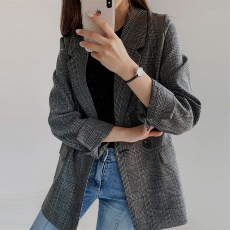  [특가상품] 미스틱앤코 여성 글렌 체크자켓 케주얼 여성자켓 - 36,500 원  