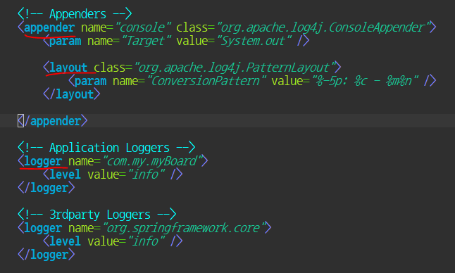  SpringFramework - 로그 설정 (log4j)
