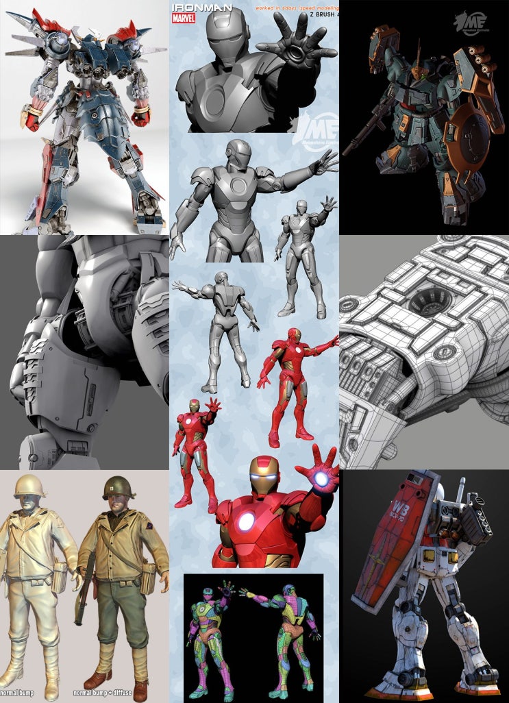  3D맥스, 지브러시, 서브스탠스 페인터로 3D 모델링 전문가 되기!
