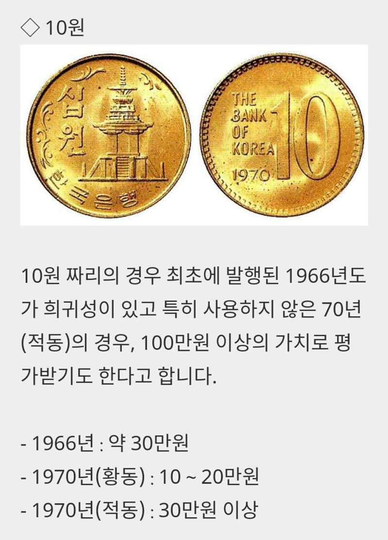 연도별 희귀동전 가치알아보기 : 네이버 블로그