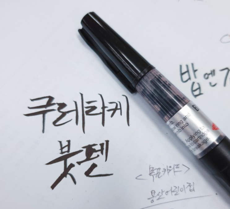  캘리그라피 독학 쿠레타케 펜 도착