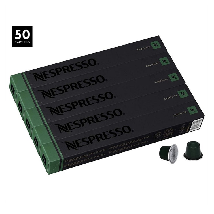  {특가} Nespresso 네스프레소 오리지널 카프리치오 에스프레소 남미 아라비카 로부스타 커피향 50캡슐 1개 0ml {착한가격}