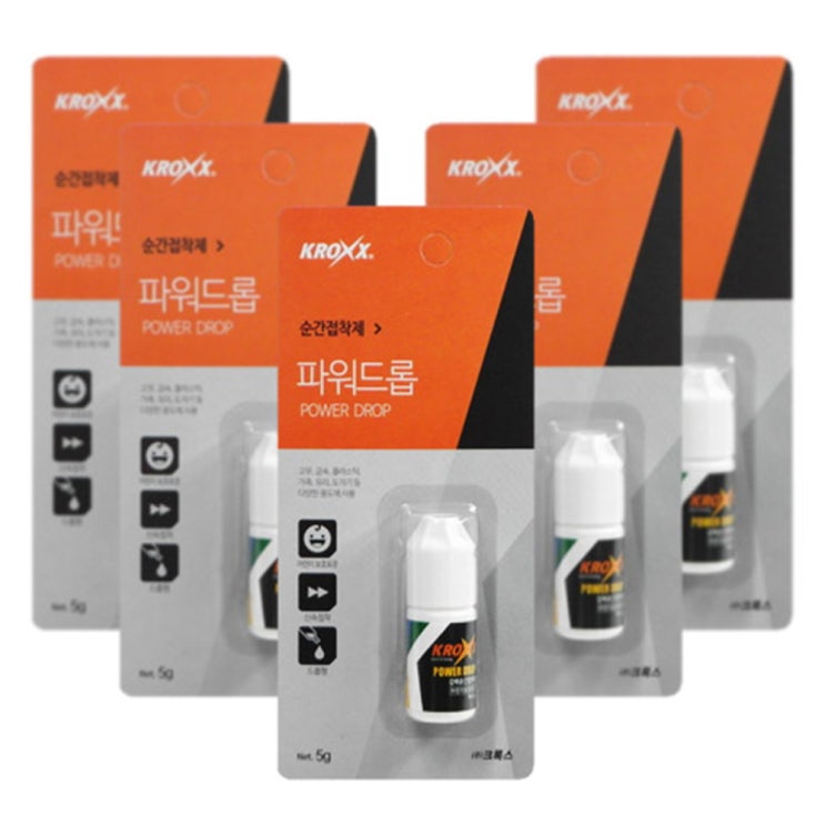  {합리적인가격베스트3}순간접착제관련 -크록스 순간접착제 파워드랍 5g 5p, 1개