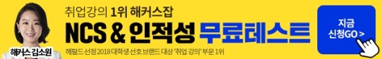  해커스잡 NCS&인적성 무료레벨테스트