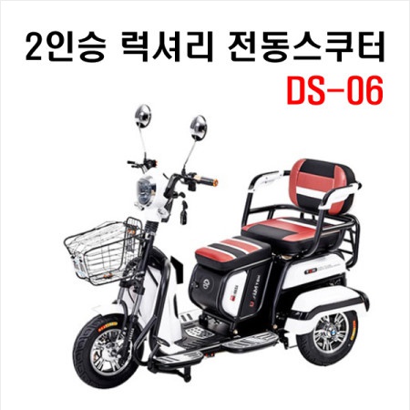  RBON 전동삼륜스쿠터 DS06 화이트 20ah 납전지