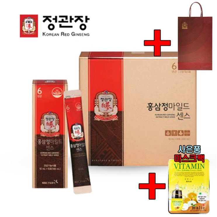 [최저가확인] 홍삼정 정관장 마일드센스 10ml x 30포 피로개선쇼핑백1개마스크팩1장  보러가실까요?