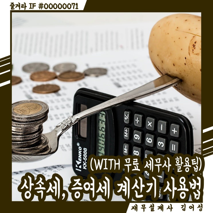  상속세 계산하는 방법, 무료 세무사 활용팁 (with 증여세 계산기)