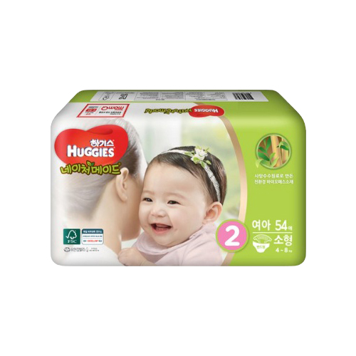  핫딜, 하기스 네이처메이드 밴드형 기저귀 여아용 소형 2단계(4~8kg) 소개