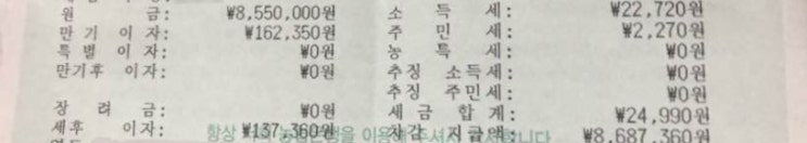  주택청약 해지 후기 + 이자 공개