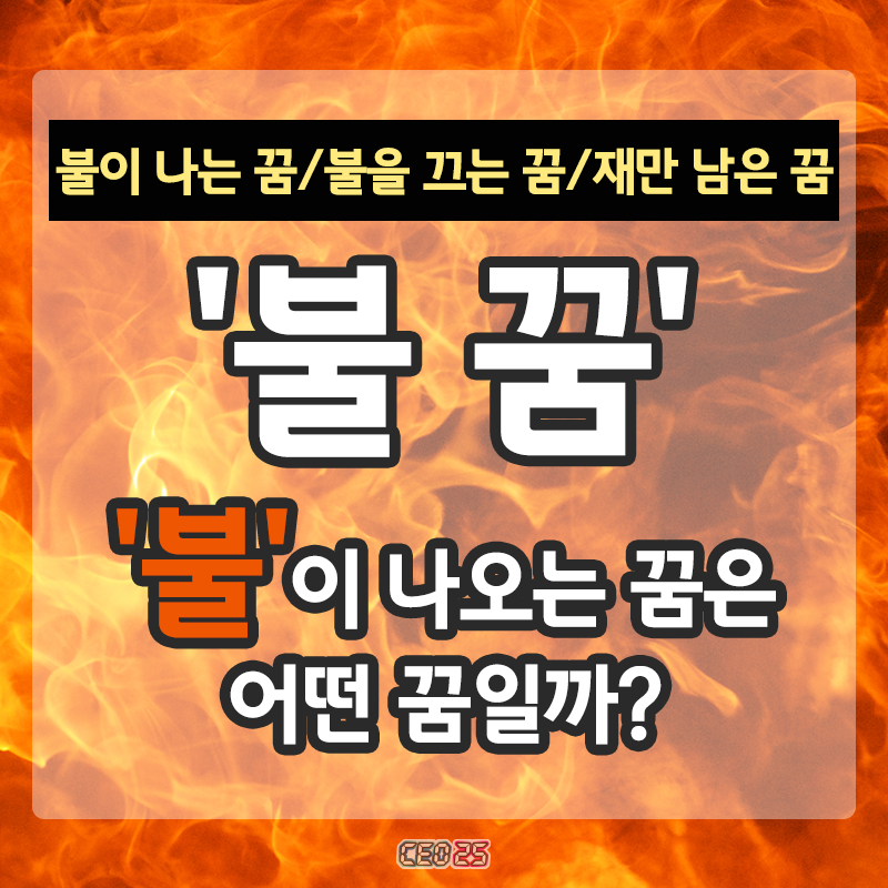 불끄는꿈,해몽,건물에불나는꿈의해석