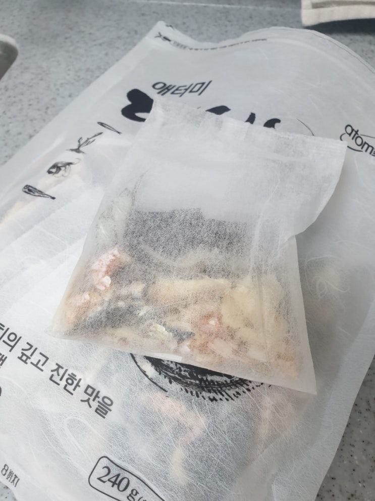  요리초보 애터미 다시팩으로 맛내다
