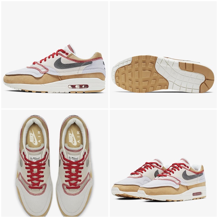   (해외배송) 나이키 100스퀘어 나이키 에어맥스1 인사이드 아웃 클럽골드 858876-713 Nike Air Max 1 Premium SE 100스퀘어_19 [강력추천]