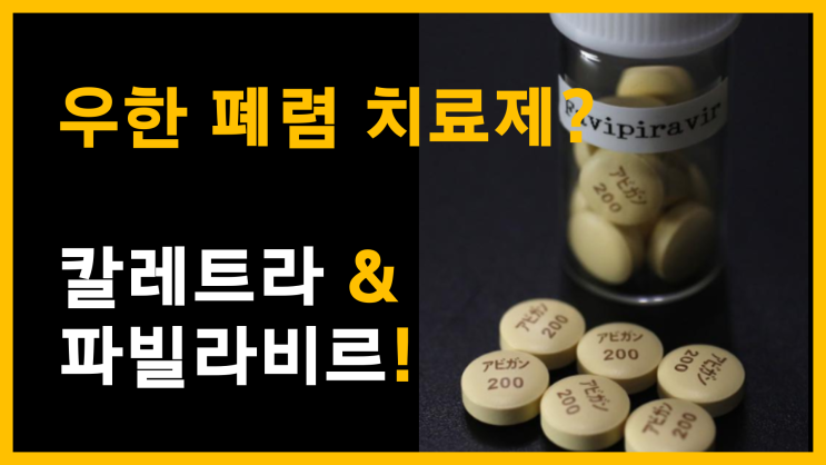  우한 폐렴(코로나 19) 치료제? 칼레트라 + 파빌라비르 (feat. 신천지)