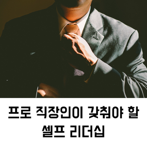 리더십 교육 강사 파견 | 프로 직장인이 갖춰야 할 셀프 리더십