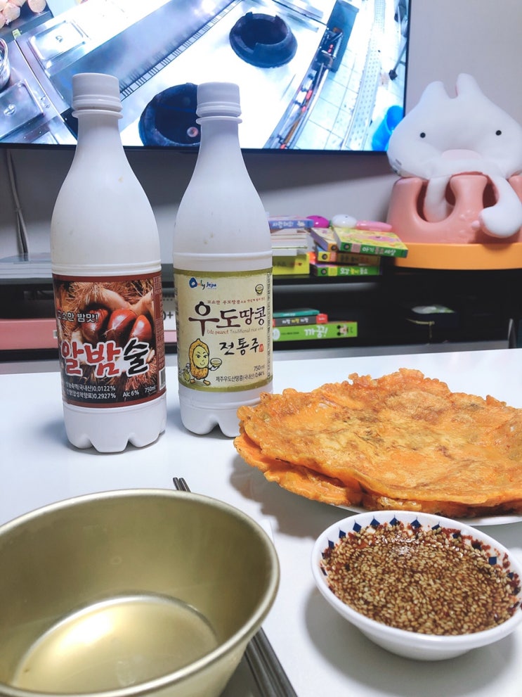  김치전에 막걸리쥬