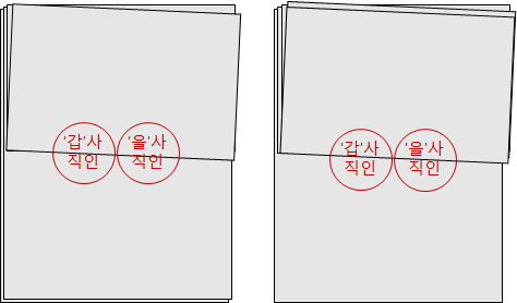 계약서 간인/날인 방법 : 네이버 블로그