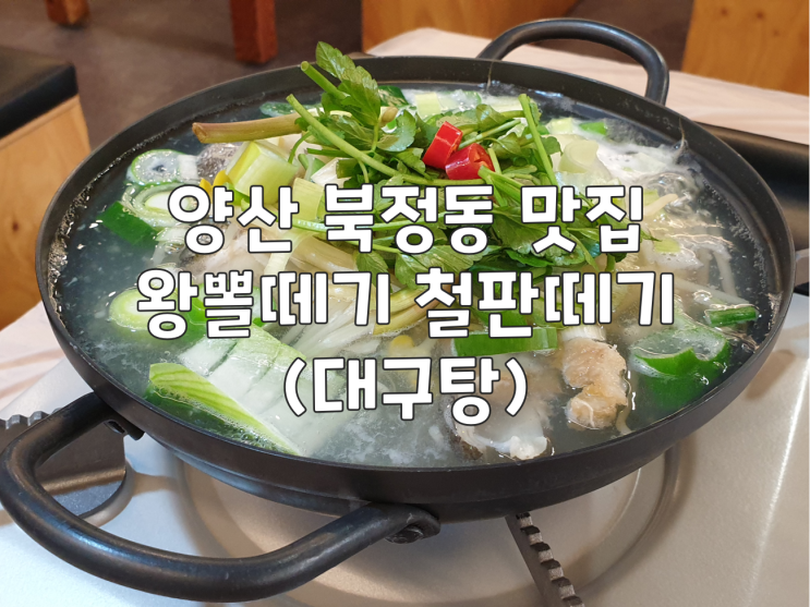  양산 북정동 맛집 :: 왕뽈떼기 철판떼기(대구탕)