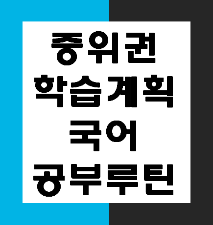  대구국어과외 노하우 고등학생 중위권 의대가는 학습 계획 짜기 -국어편