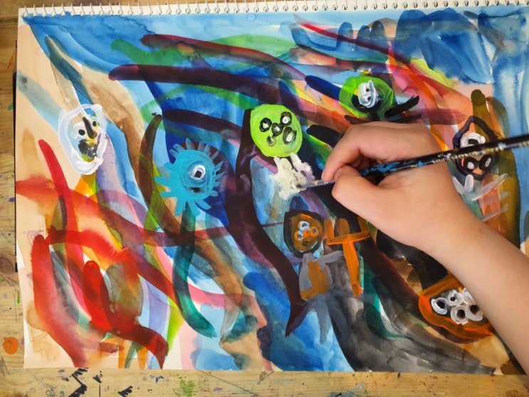  코로나야 물러가라! 마음 그림 그리기