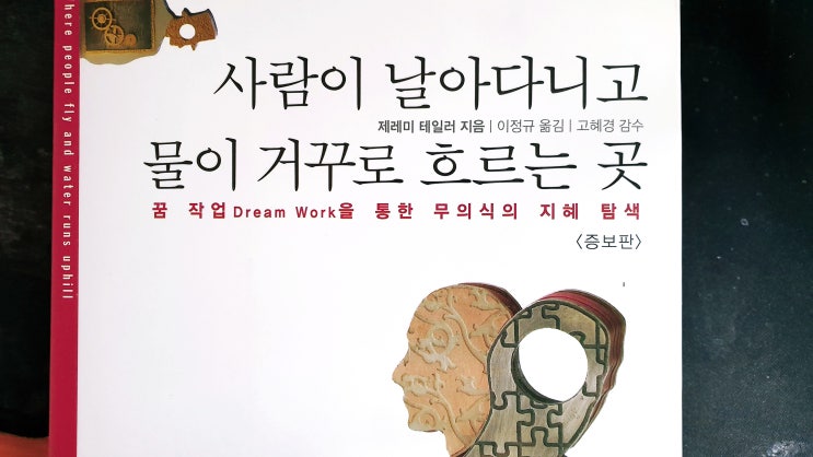  꿈해몽 하기 전에 보면 좋은 꿈작업 책 '사람이 날아다니고 물이 거꾸로 흐르는 곳'(2) 제레미 테일러