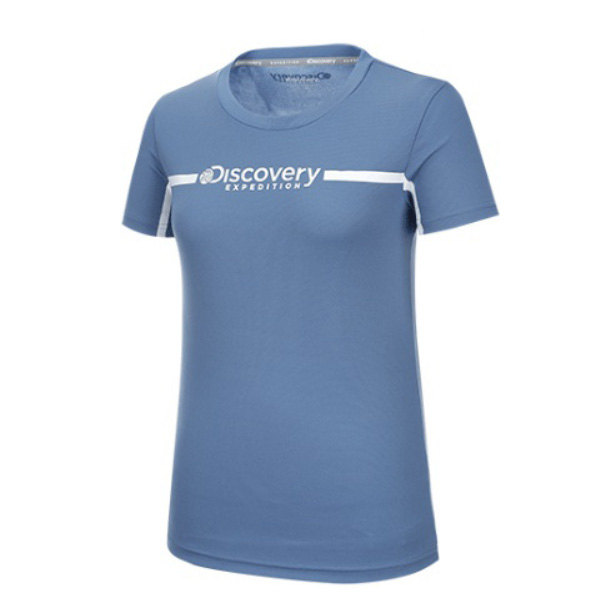 디스커버리 여성 라인 포인트 티셔츠 DWRT5B731SB