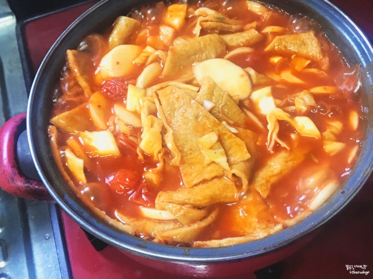  방울토마토 떡볶이 떡국떡으로 만드는 법 + 삶은계란