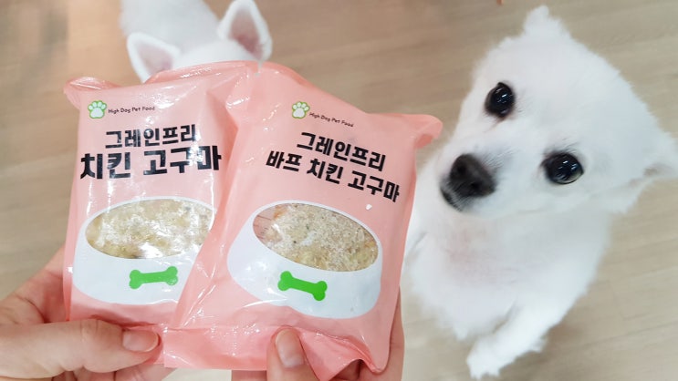 강아지 습식사료 하이독 강아지보양식으로 좋아요