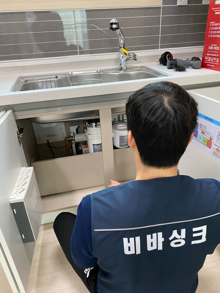  한국형 음식물처리기 비바싱크 설치 대만족