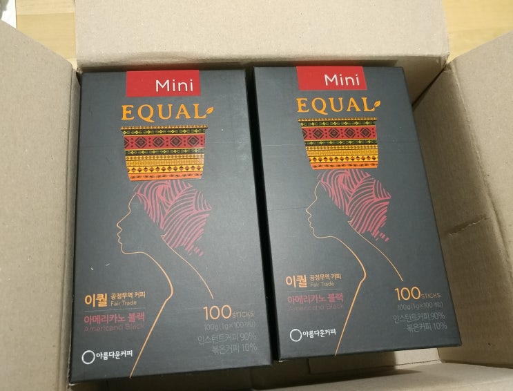  공정무역커피 이퀄 아메리카노