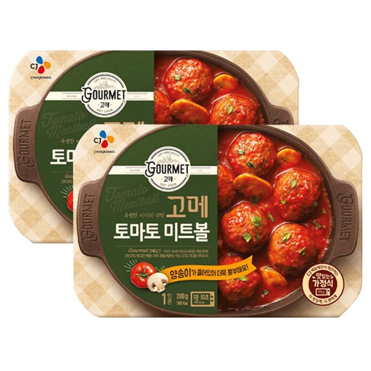 코로나대비식량추천 안토니오쇼핑몰 CJ 고메 토마토 미트볼, 200g, 2개_27  코로나비상식량추천
