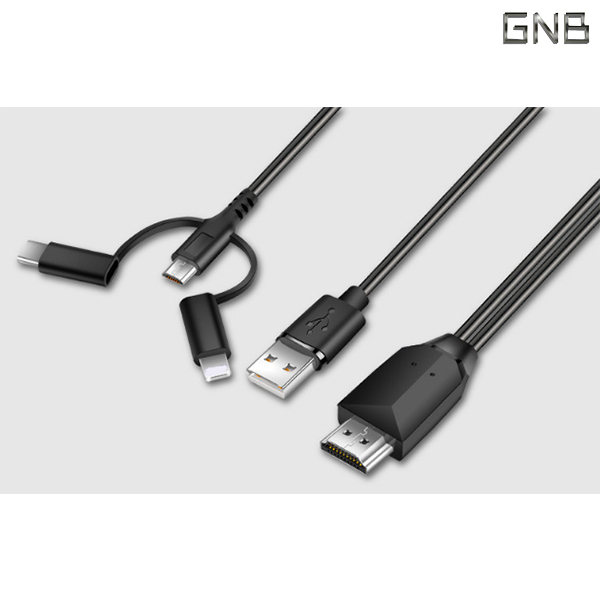가성비 상품 갤럭시Z 플립 3in1 USB＋HDMI 미러링 케이블 1개 블랙 보고 결정하시죠~