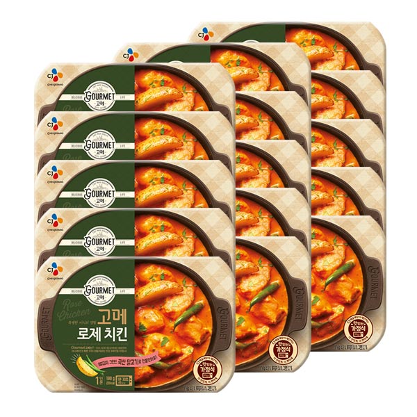  코로나대비식량추천 안토니오쇼핑몰 고메 즉석 로제치킨, 180g, 15개입_93 간편조리식품추천