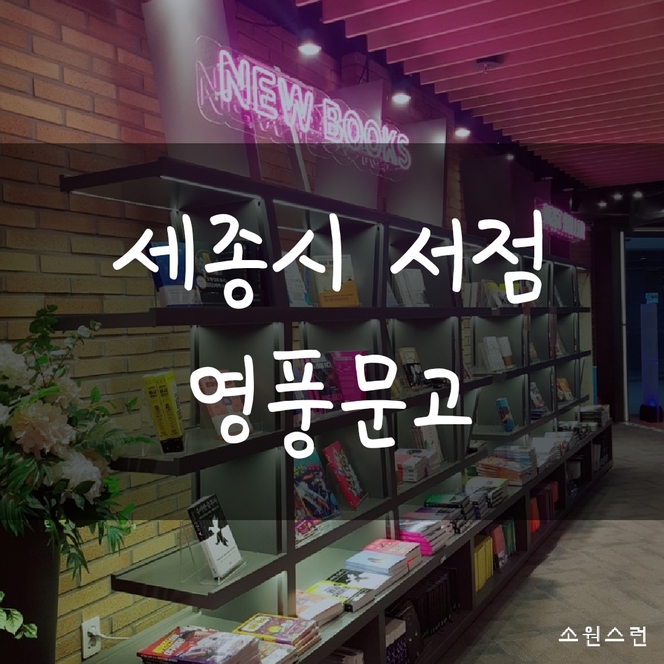  세종시 서점추천, 베스트셀러추천, 키즈존서점, 카페서점 영풍문고
