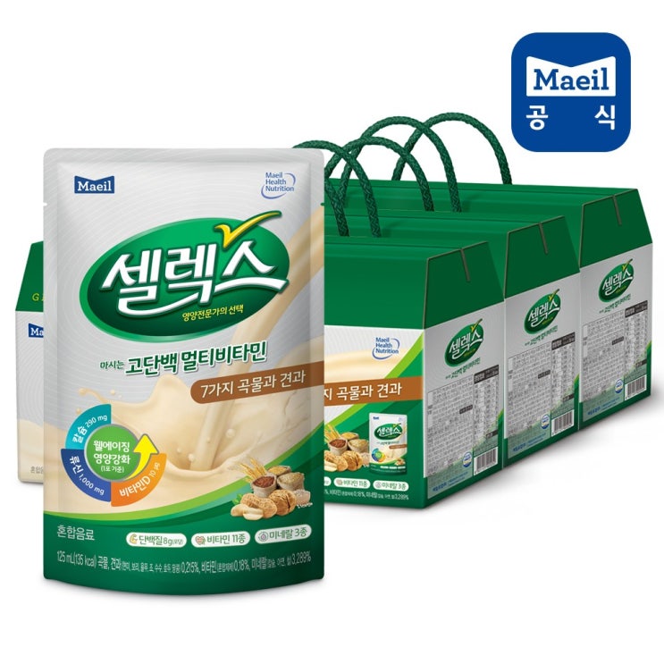  [쿠팡 봄철맞이특가] 매일유업 셀렉스 마시는 고단백 멀티비타민 125ml 42개입