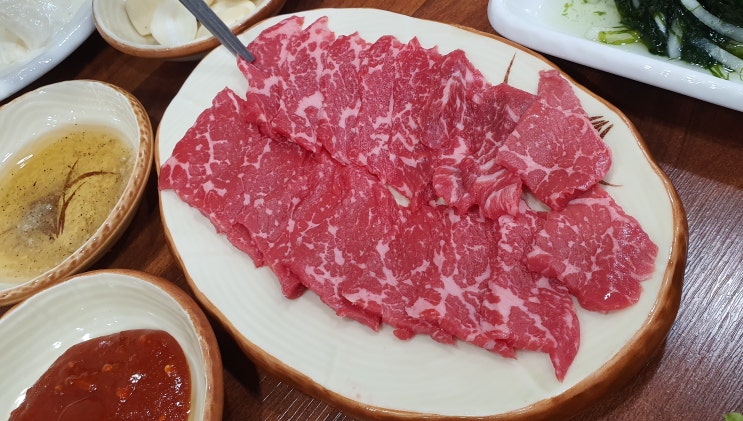  천안 한우 [한우다] 봉명역 다가동 그리고, 꾸리살 육사시미