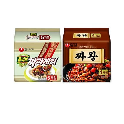  [초대박상품] 농심 짜파게티 멀티5입 1팩  짜왕 멀티4입 총9봉 9개 확인해볼까요?