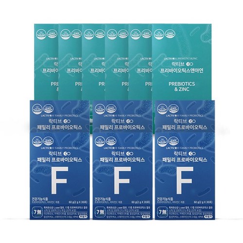  락티브 패밀리 프로바이오틱스 + 프리바이오틱스 SET, 6set 구매정보