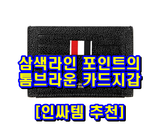  삼색라인 포인트의 톰브라운 카드지갑 완전 강추